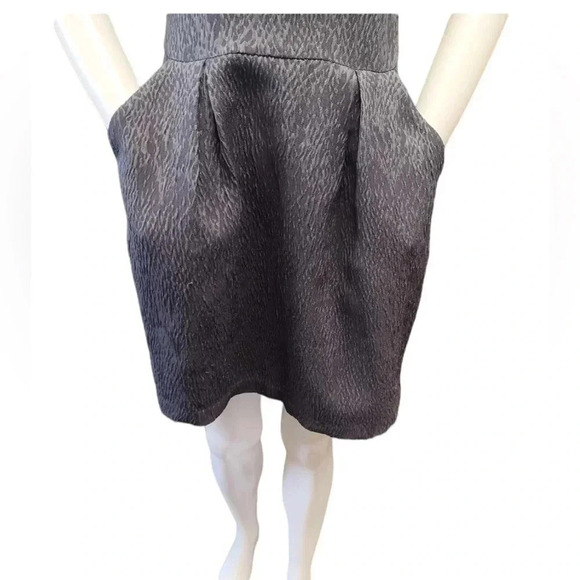 BCBG Cap Sleeve Grey Mini Lined Dress Size 4 - Picture 5 of 12